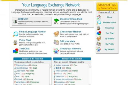 Chat online to learn languages