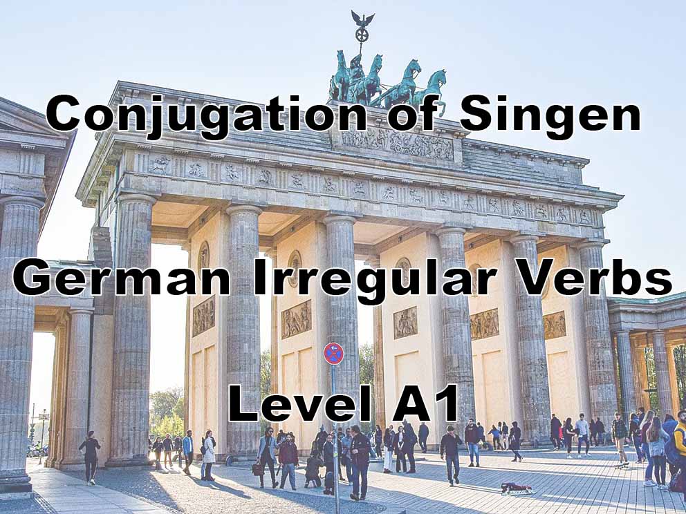 singen-conjugation-german-irregular-verbs-a1