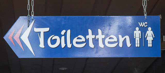 toilet sign in german